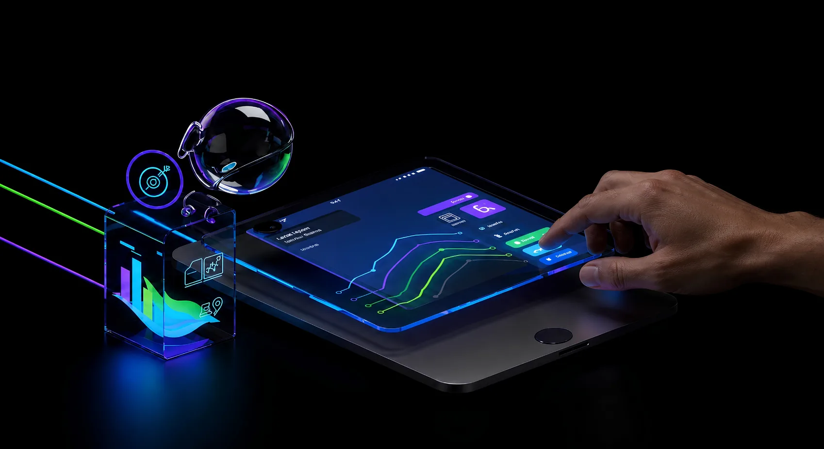 Interfaz digital con analítica, automatización y control operativo
